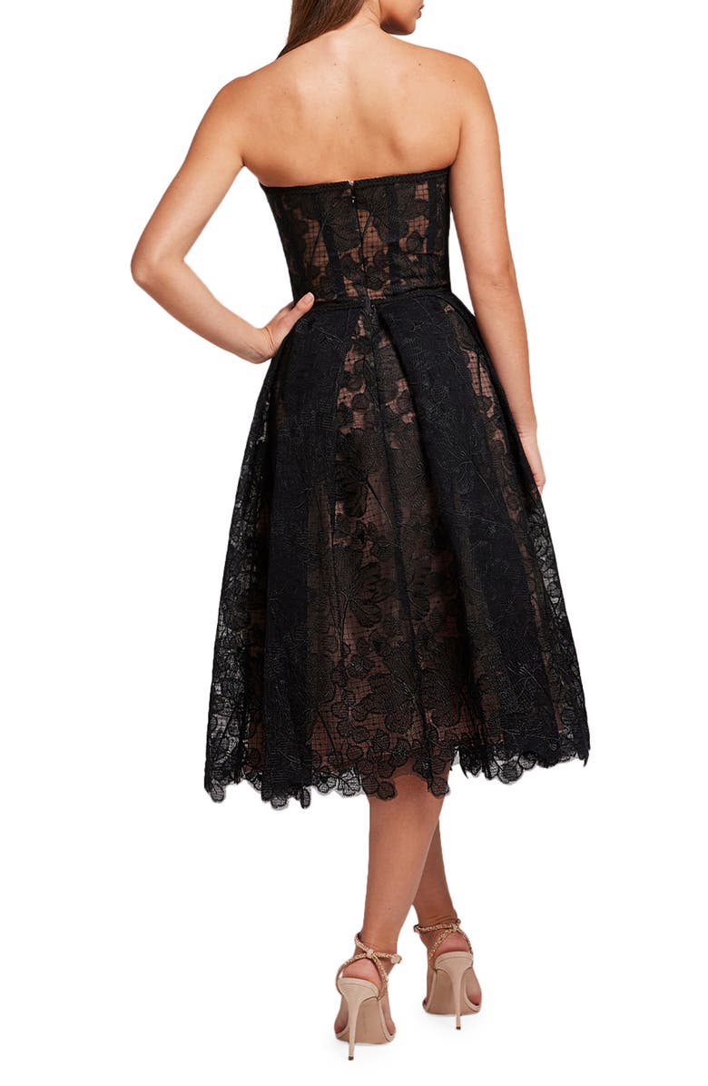 NADINE MERABI Olivia Strapless Lace Dress, Alternate, color, 