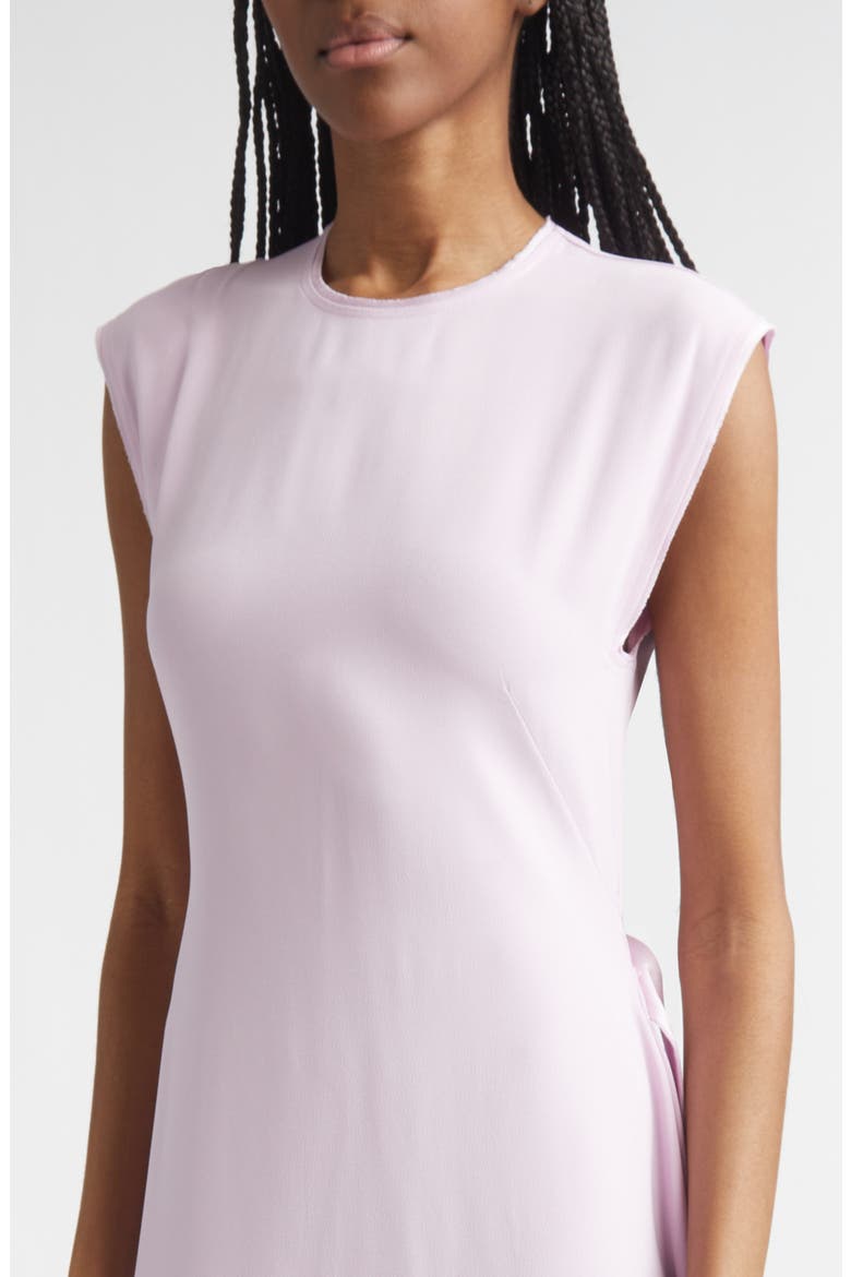 Crepe Satin Shift Dress, Alternate, color, LIGHT ORCHID