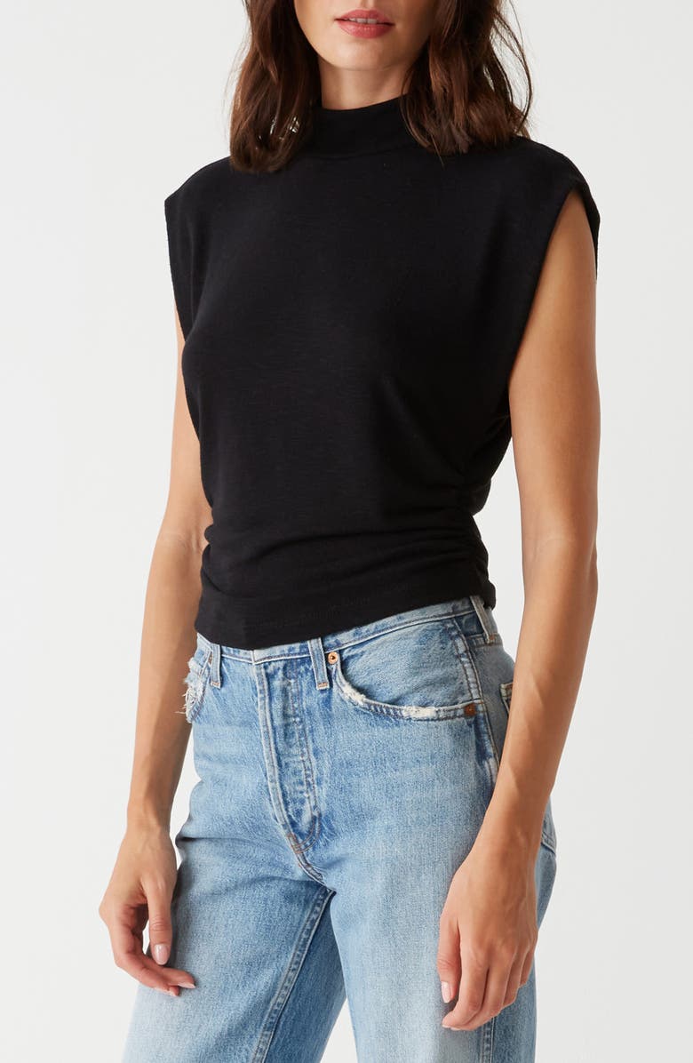 Michael Stars Tina Mock Neck Knit Crop Top, Alternate, color, 