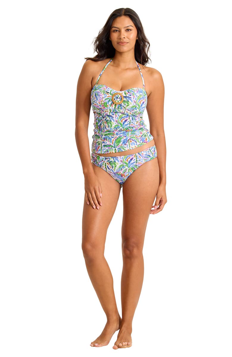 Tommy Bahama Poolside Palms UPF 50+ Bandini Swim Top, Alternate, color, Four Leaf Clover