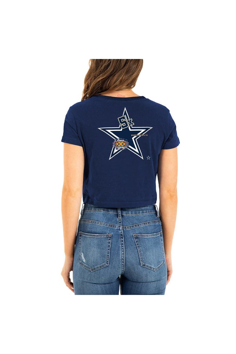 Women's New Era Navy Dallas Cowboys Historic Champs T-Shirt, Alternate, color, Navy