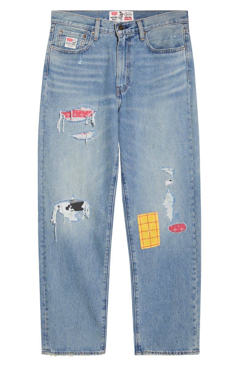Levi's<sup>®</sup> x Disney Pixar<sup>®</sup> Toy Story Rip & Repair Loose Straight Leg Jeans, Alternate, color,