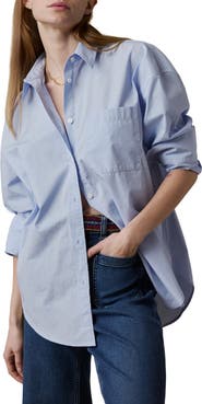 Faherty Coastal Relaxed Organic Cotton Button-Up Shirt