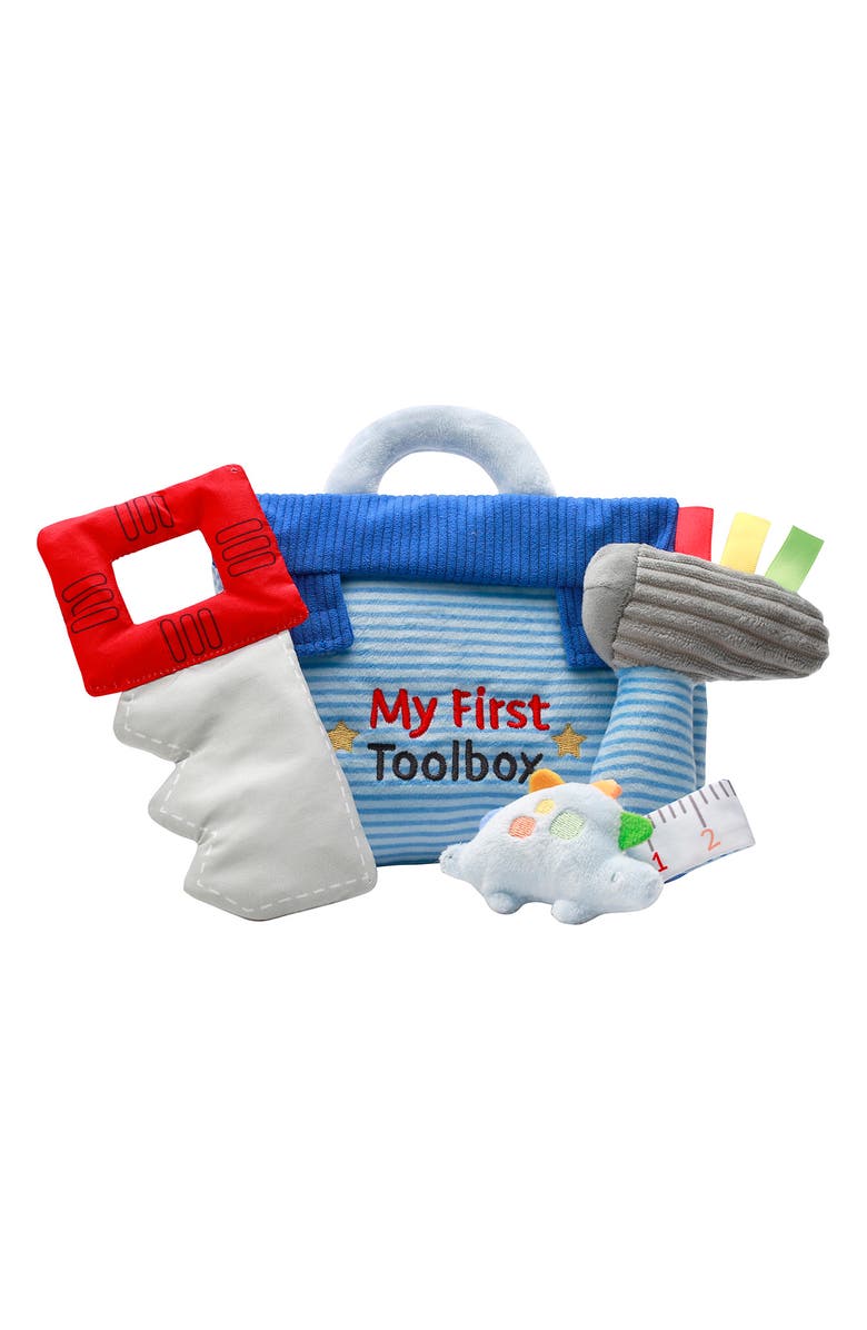 Little Me My First Toolbox Plush Activity Set, Main, color, Blue