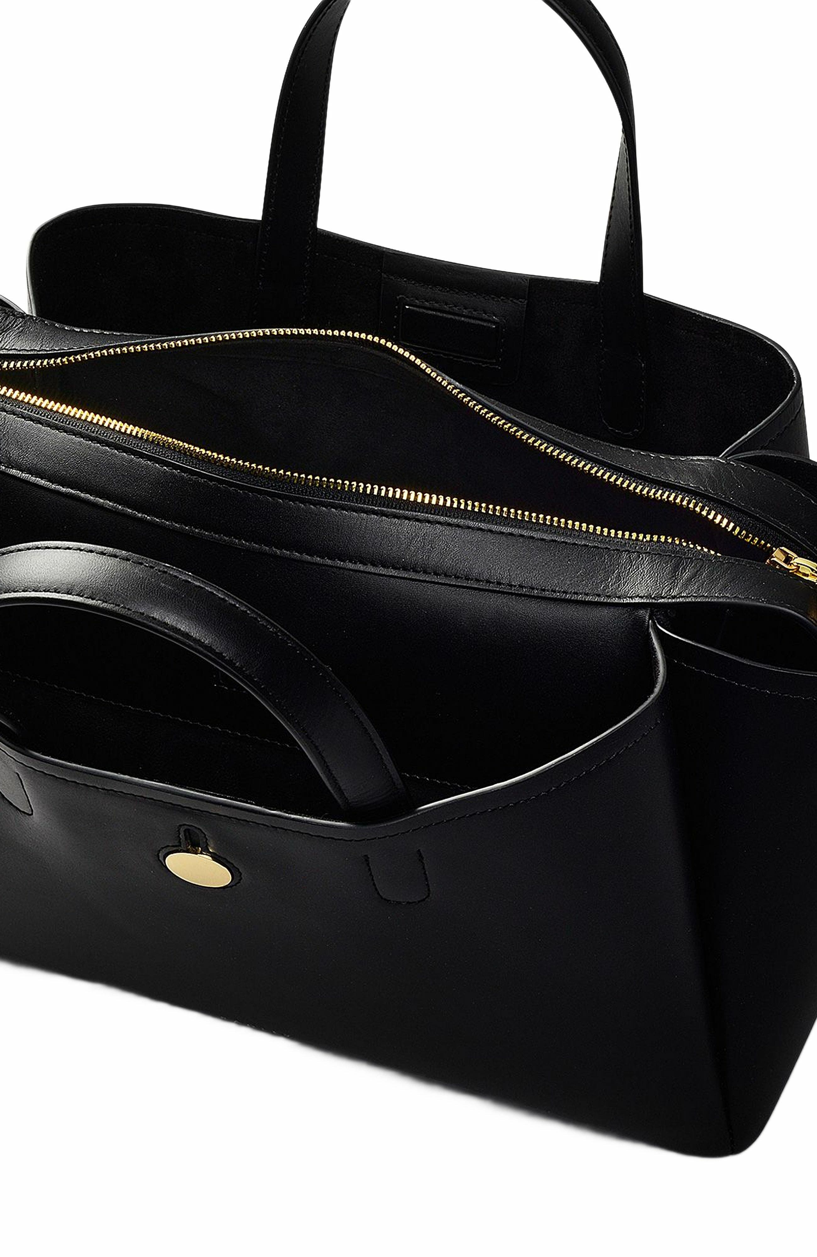 Radley Bathurst Mews Medium Ziptop Satchel Bag, Alternate, color, Black