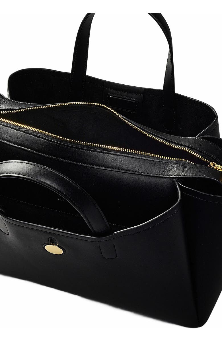 Radley Bathurst Mews Medium Ziptop Satchel Bag, Alternate, color, Black