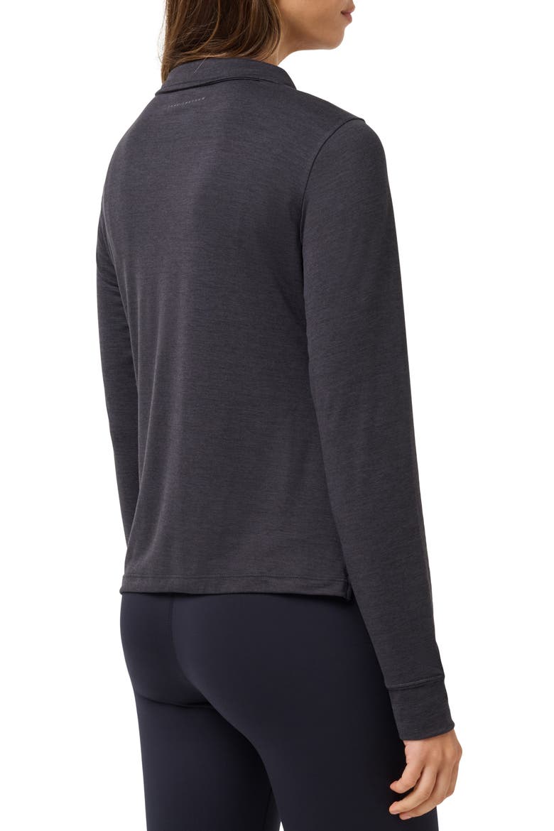 Skyloft Light Performance Quarter Zip Top, Alternate, color, HEATHER BLACK