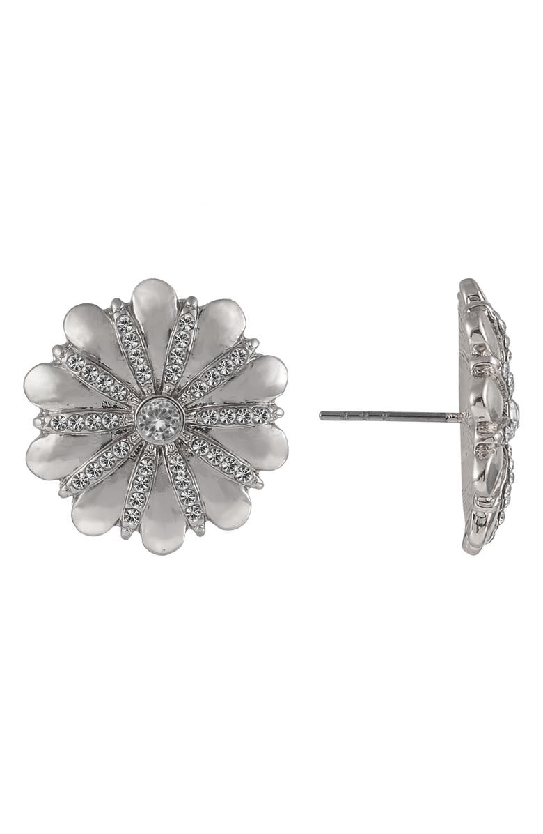 Laundry by Shelli Segal Crystal Flower Stud Earrings, Alternate, color, 