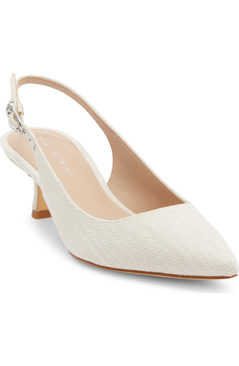 Stuart Weitzman Isla Slingback Pump, Main, color, Natural