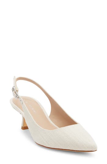 Stuart Weitzman Isla Slingback Pump in Natural at Nordstrom Rack, Size 5.5