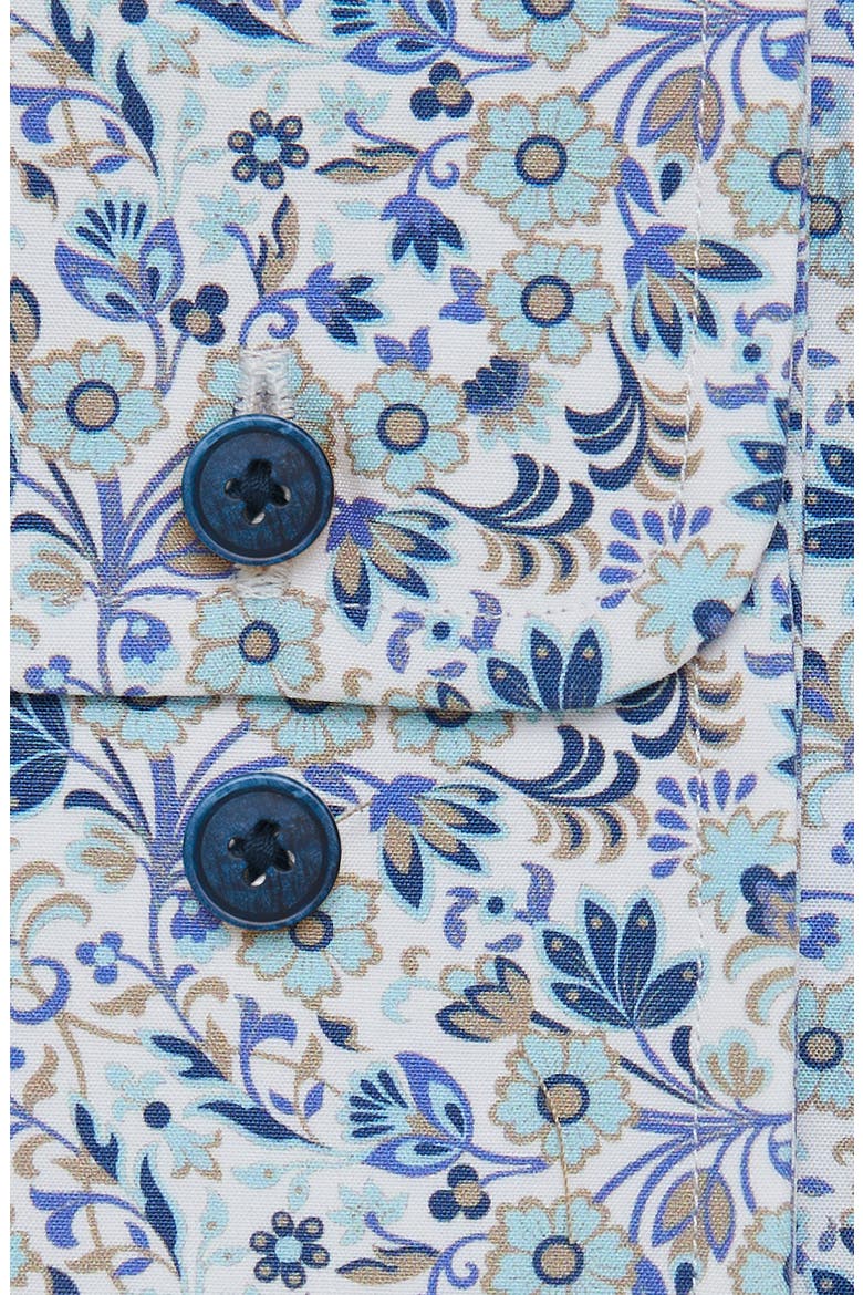 Fusion Floral Dress Shirt, Alternate, color, WHITE/ BLUE