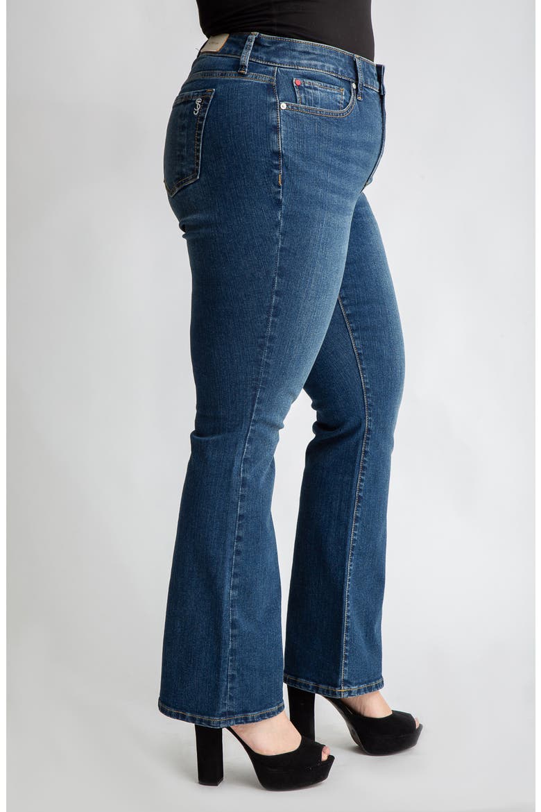 High Waist Bootcut Jeans, Alternate, color, LUNA