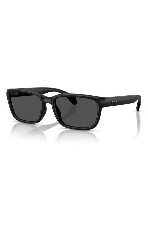 Moncler Men's Me8002 Pillow Sunglasses In Matte Black