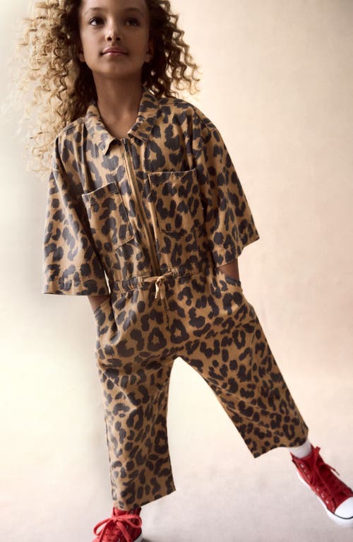 Next Kids' Animal Print Jumpsuit In Leopard