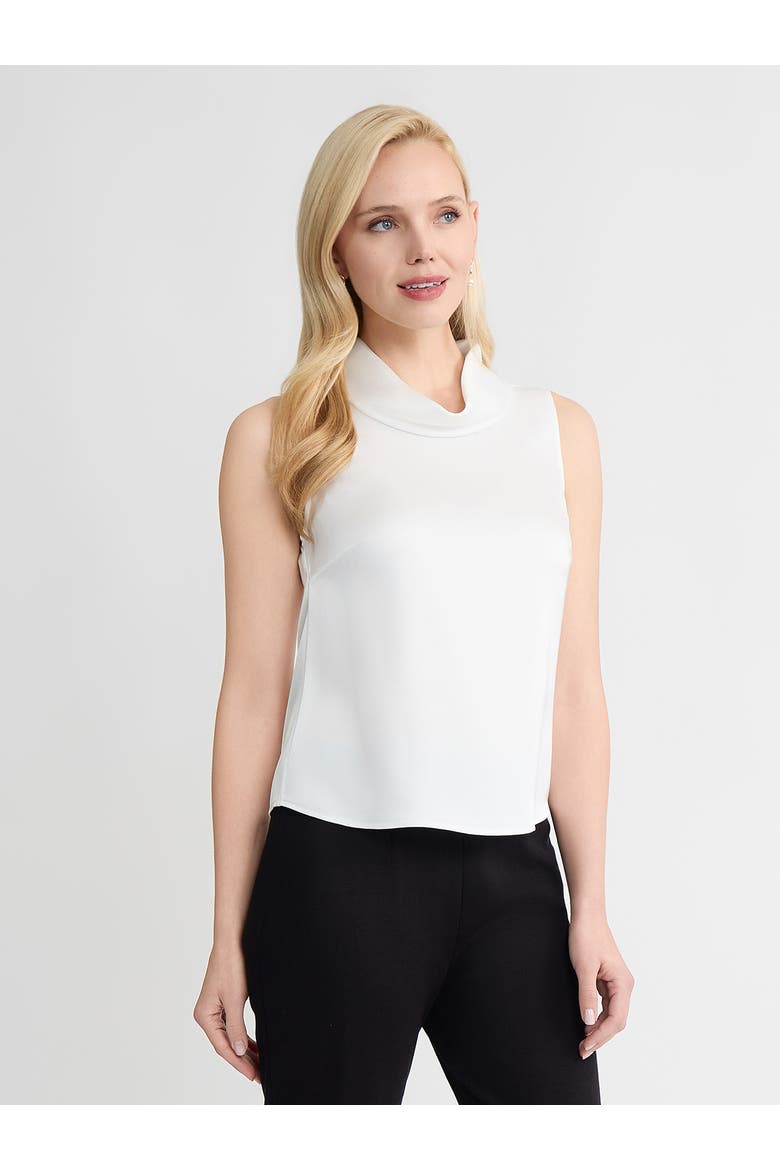Pearlescence Crepe de Chine Blouse, Alternate, color, White