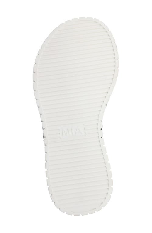 Mia Yoshi Platform Wedge Sandal In Black