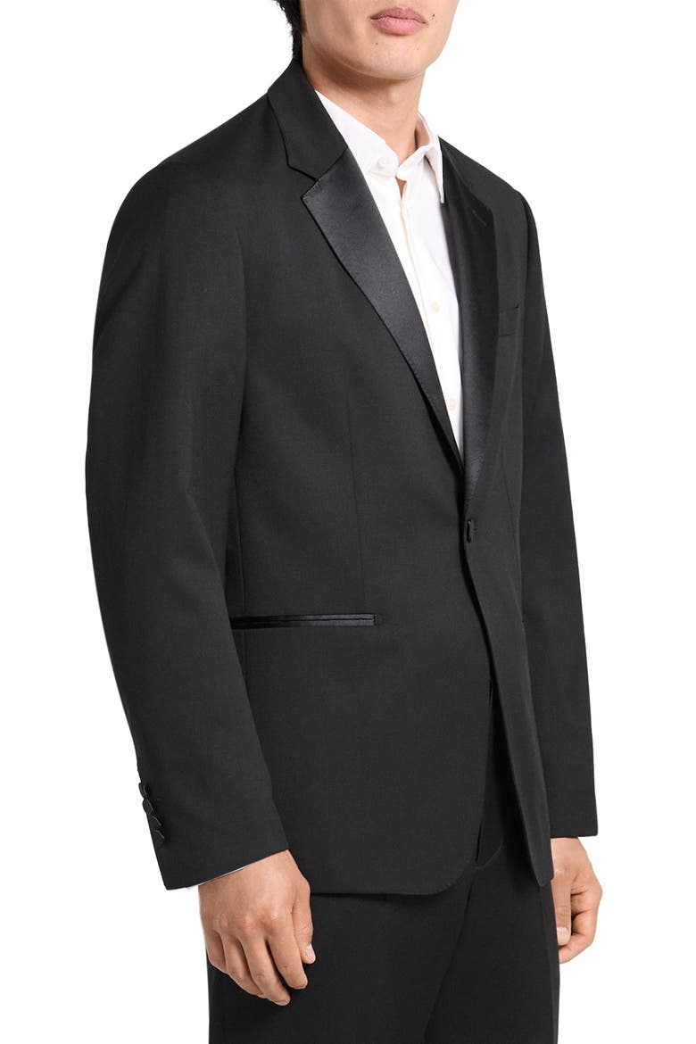 Wool One-Button Tuxedo, Alternate, color, BLACK - 001