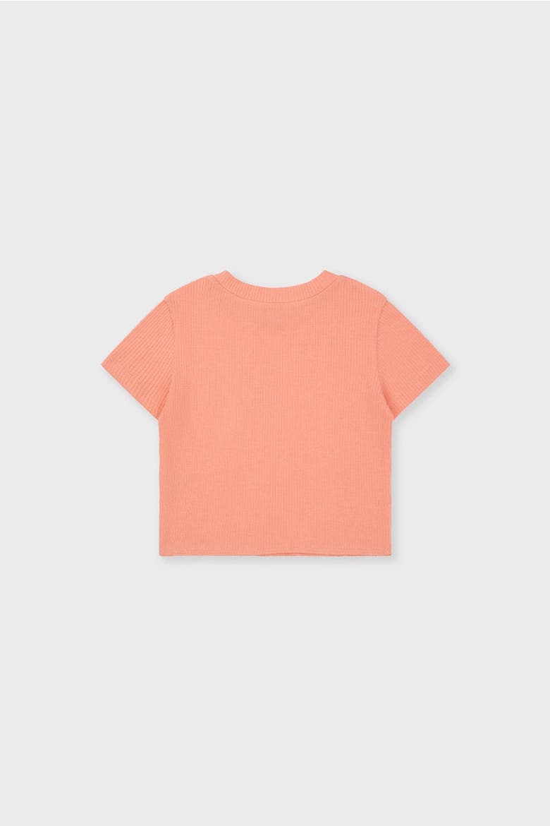 Organic Cotton Cropped T-Shirt, Alternate, color, Desert Flower