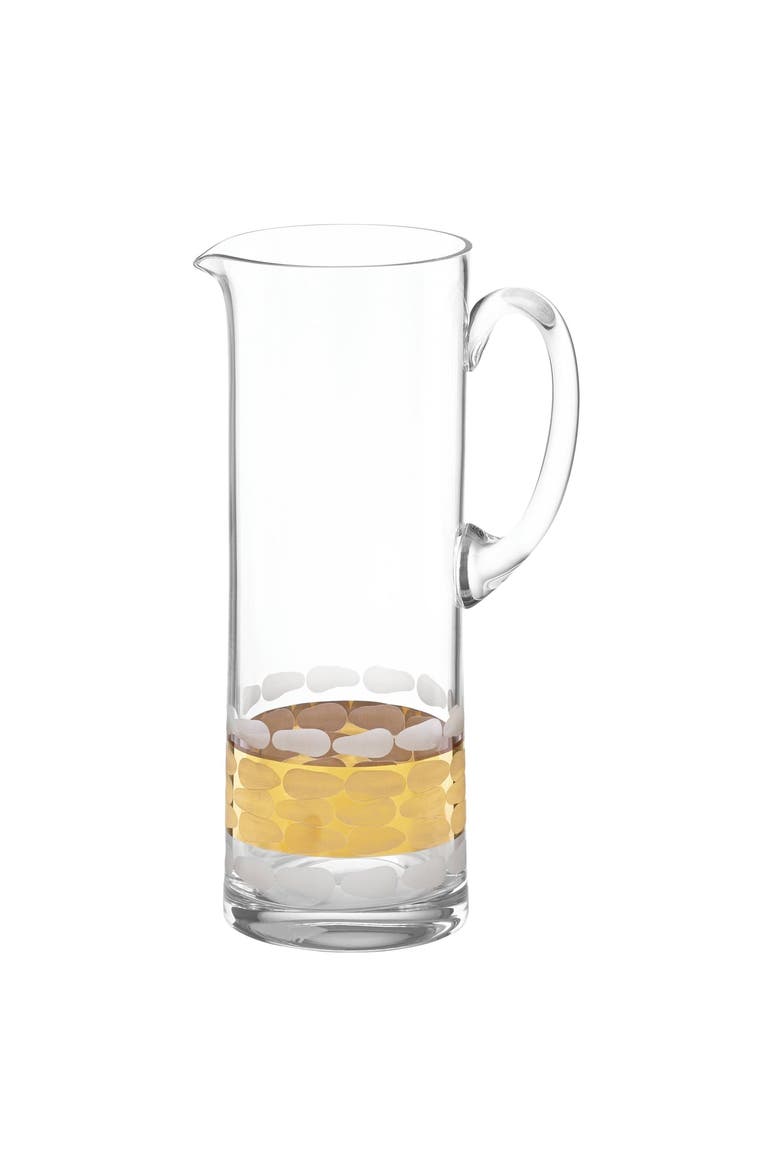 Truro Gold Glass Pitcher, Main, color, clear/gold