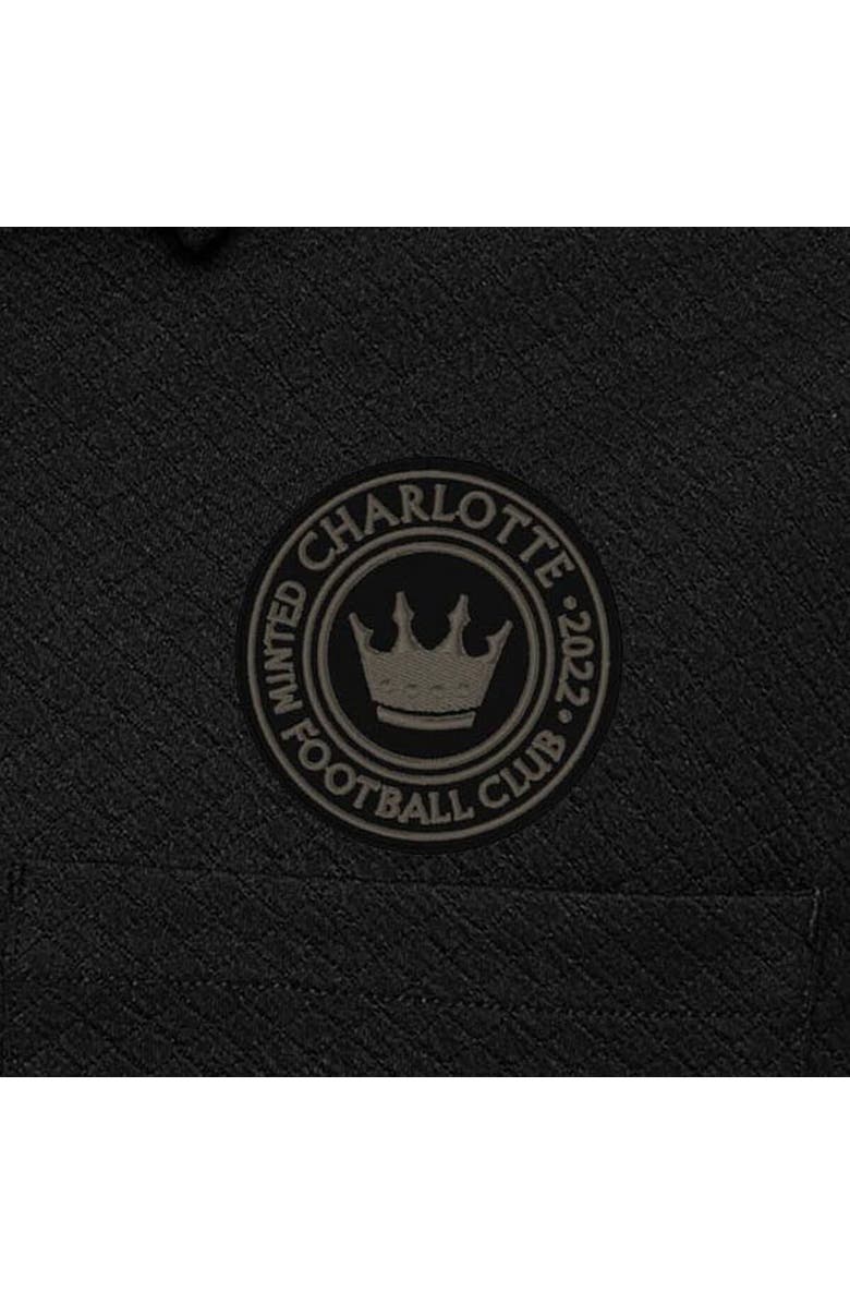 ANTIGUA Men's Antigua Black Charlotte FC Streamer Diamond Button-Up Shacket, Alternate, color, Black