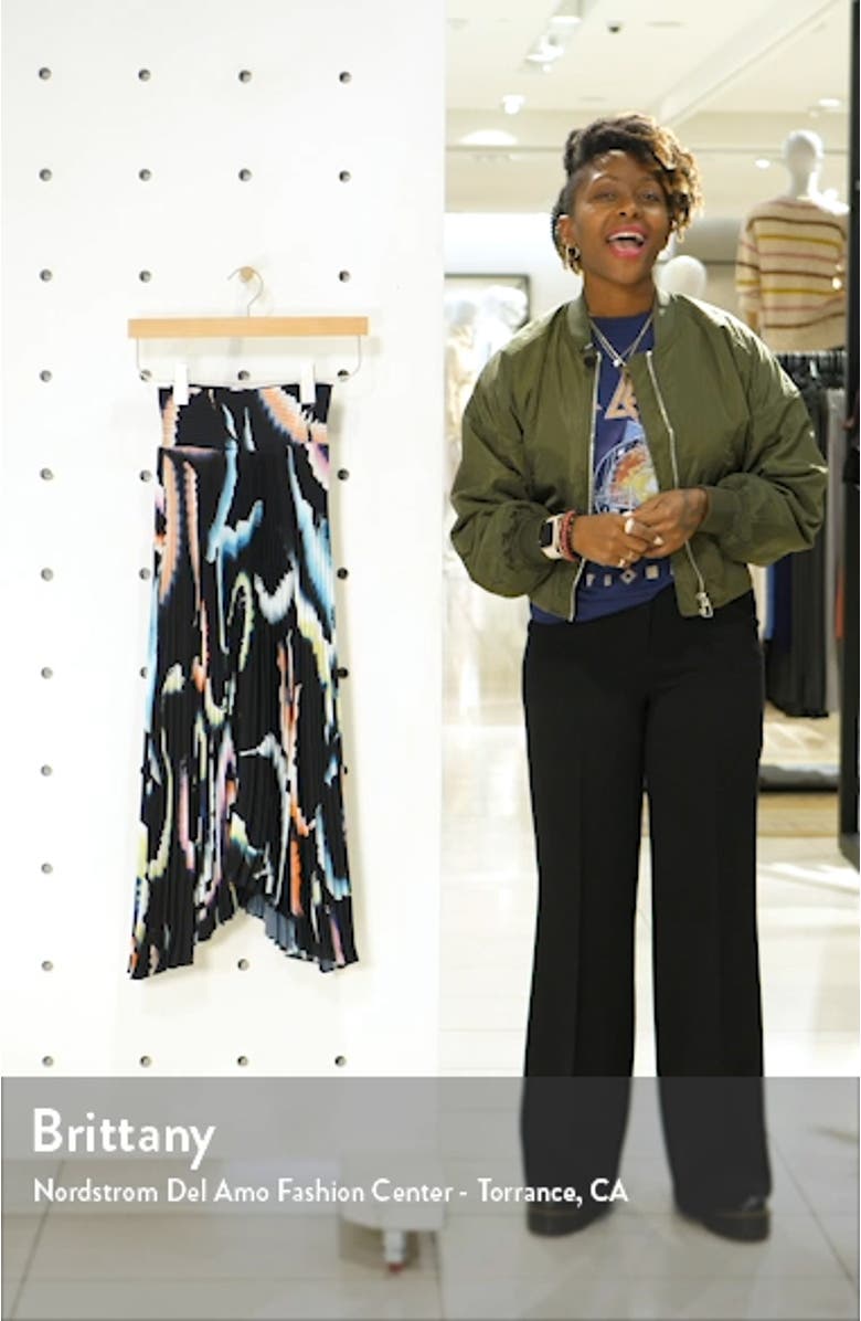 Sonali Asymmetrical Pleated Midi Skirt, sales video thumbnail