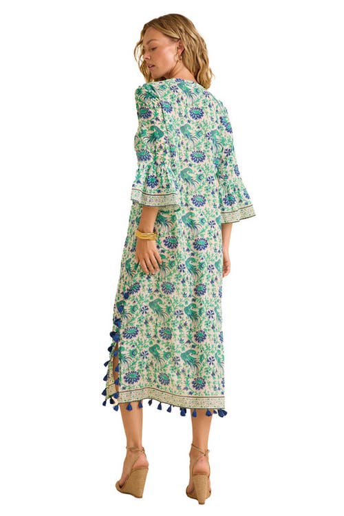 Calypso St Barth Calypso St. Barth Sarina Kaftan In Goa Print