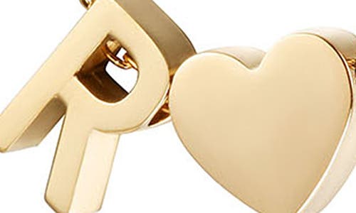 Jane Basch Designs Initial Heart Pendant Necklace In Gold