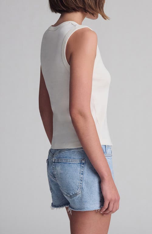 Mavi Jeans V-neck Jersey Tank In White