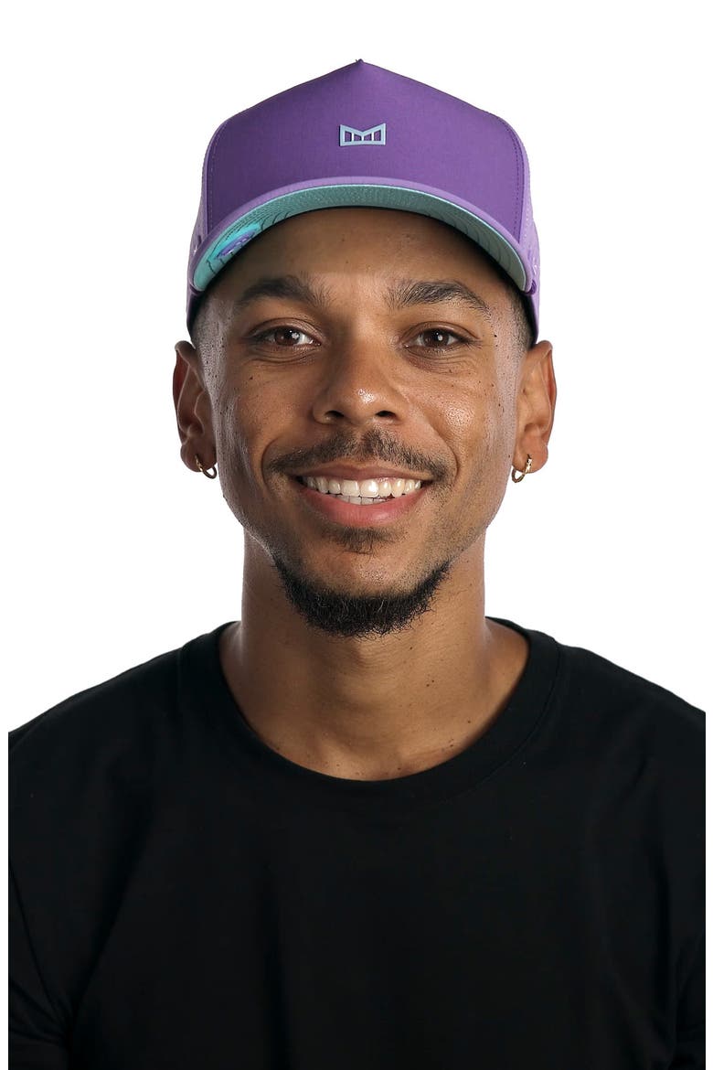 Odysea Rope Bulls Icon Hydro Performance Snapback Hat, Alternate, color, PURPLE HAZE