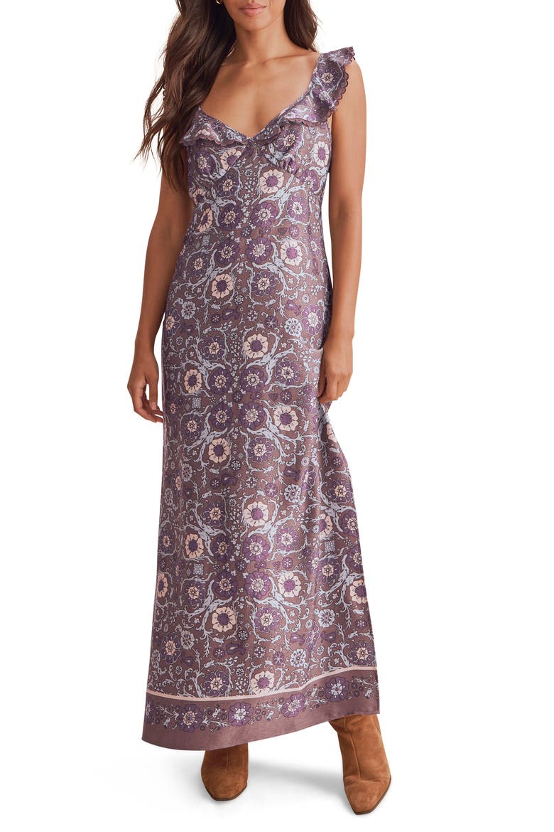 Baylee Maxi Dress, Main, color, NAPA BLUE PAISLEY