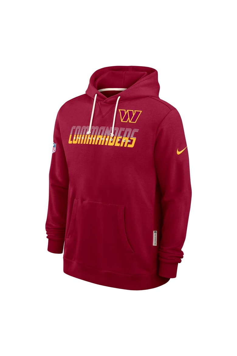 Men's Nike Burgundy Washington Commanders Sideline Standard Issue Top Prospect Dri-FIT Hoodie, Alternate, color, Burgundy