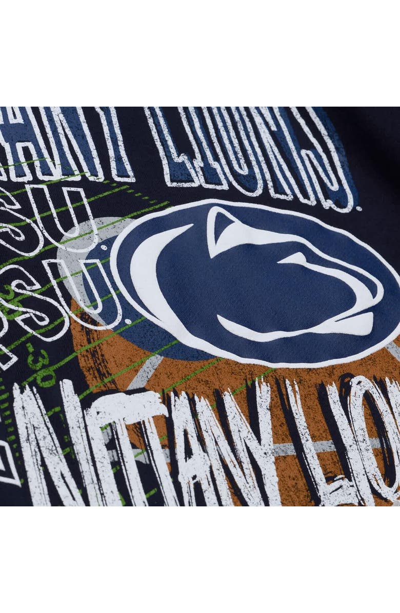 Mitchell & Ness Men's Mitchell & Ness  Navy Penn State Nittany Lions Half Time Fleece Crewneck Sweatshirt, Alternate, color, Navy