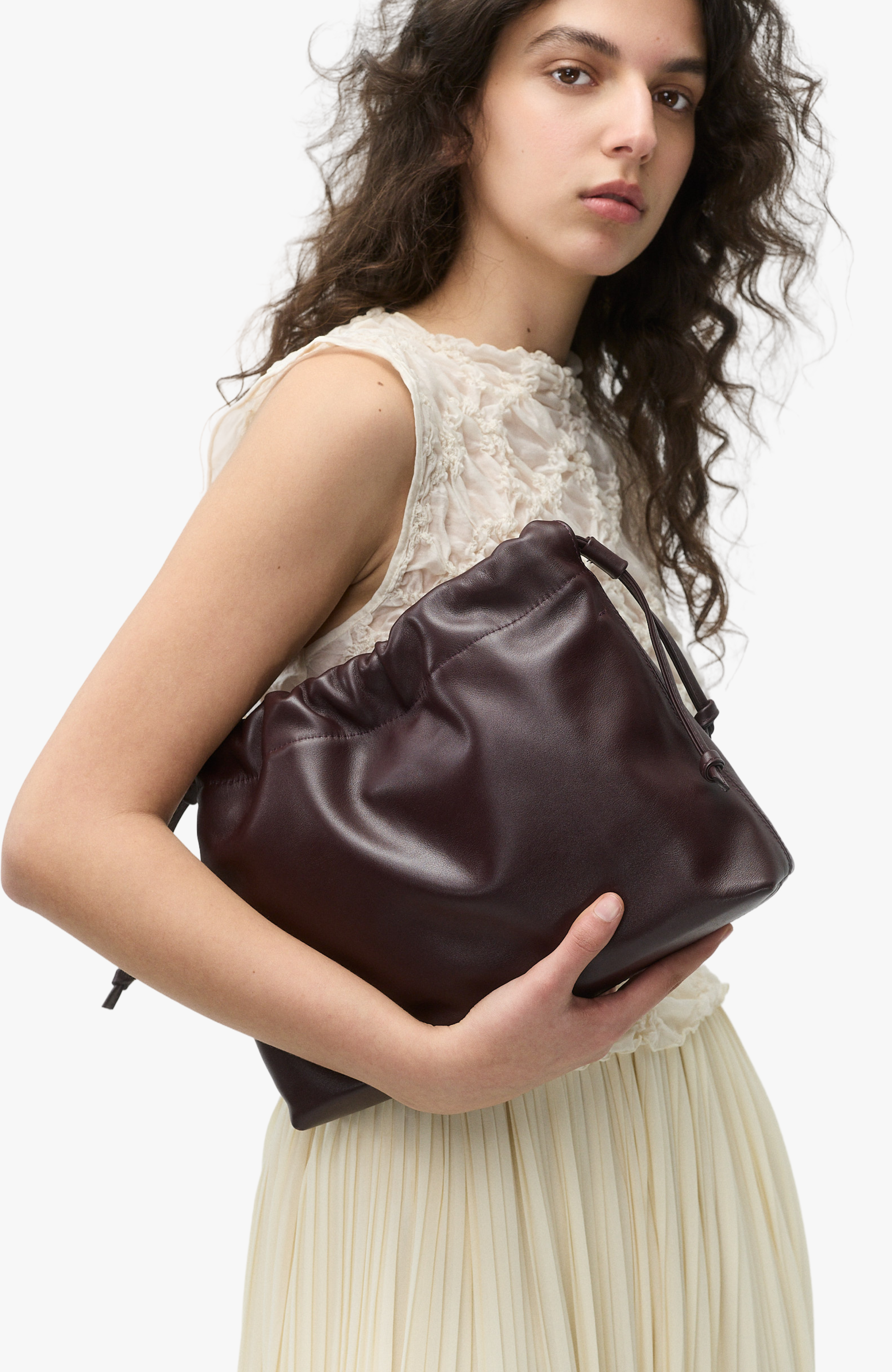 Medium Asisi Convertible Leather Crossbody, Alternate, color, Burgundy