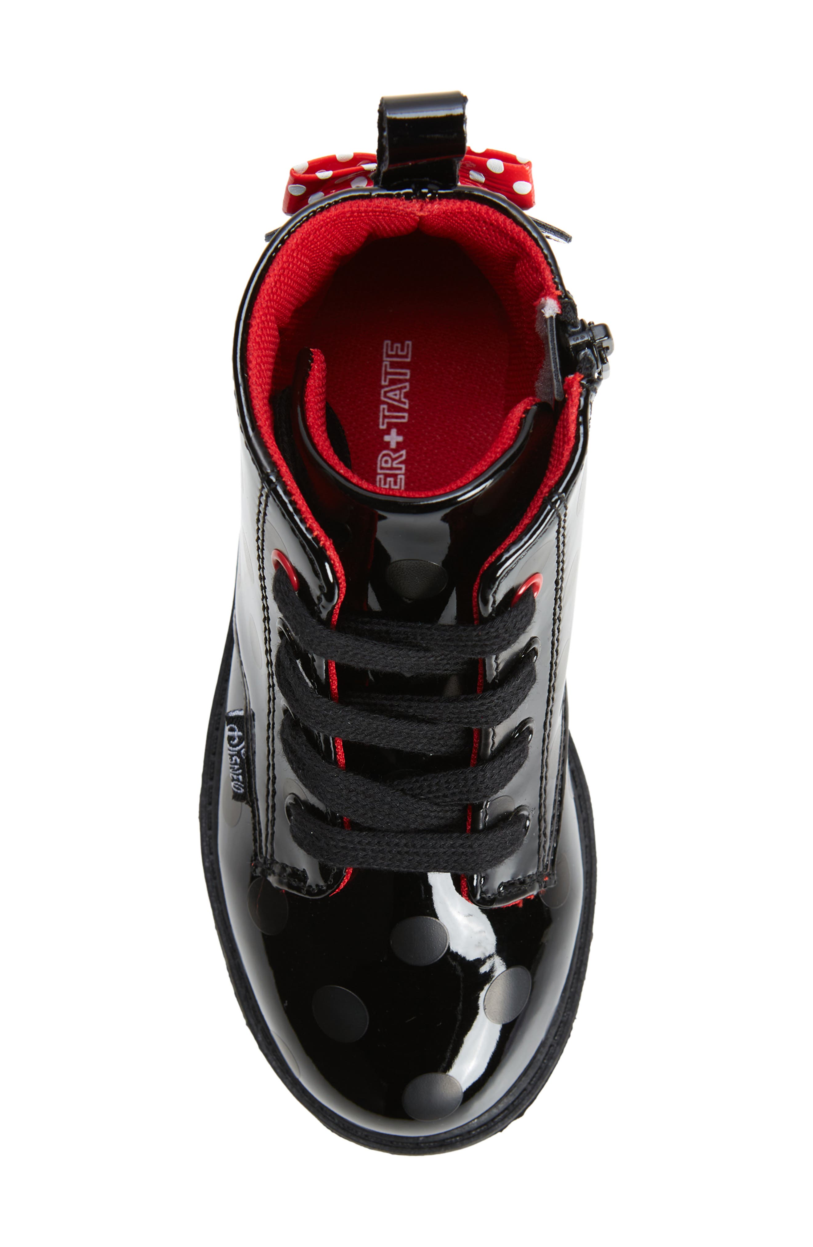 Tucker + Tate Kids' Minnie Mouse Combat Boot, Alternate, color, 