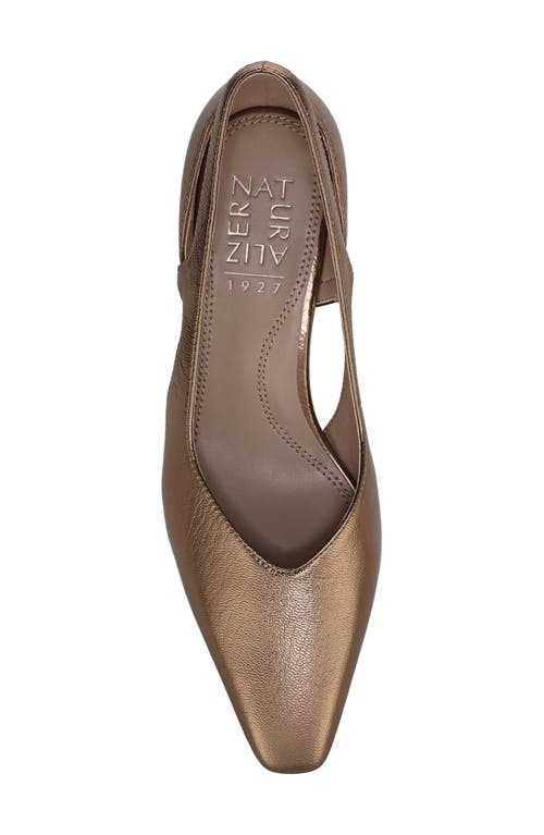 Naturalizer Gracie Pointed Toe Pump In Gold