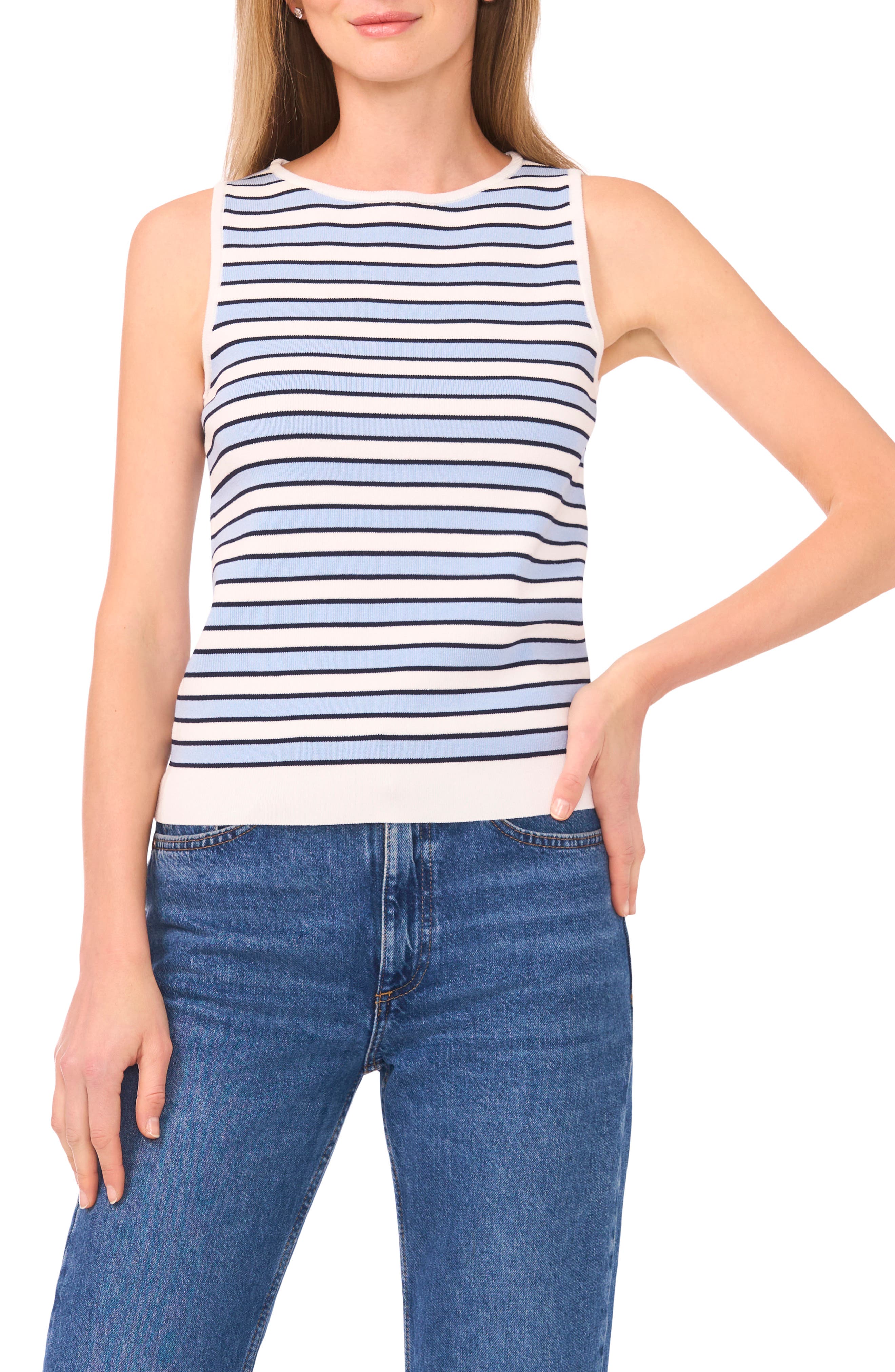 Halogen® Stripe Knit Tank