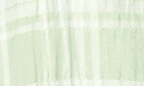 Foxcroft Germaine Plaid Tunic Blouse In Sea Mist