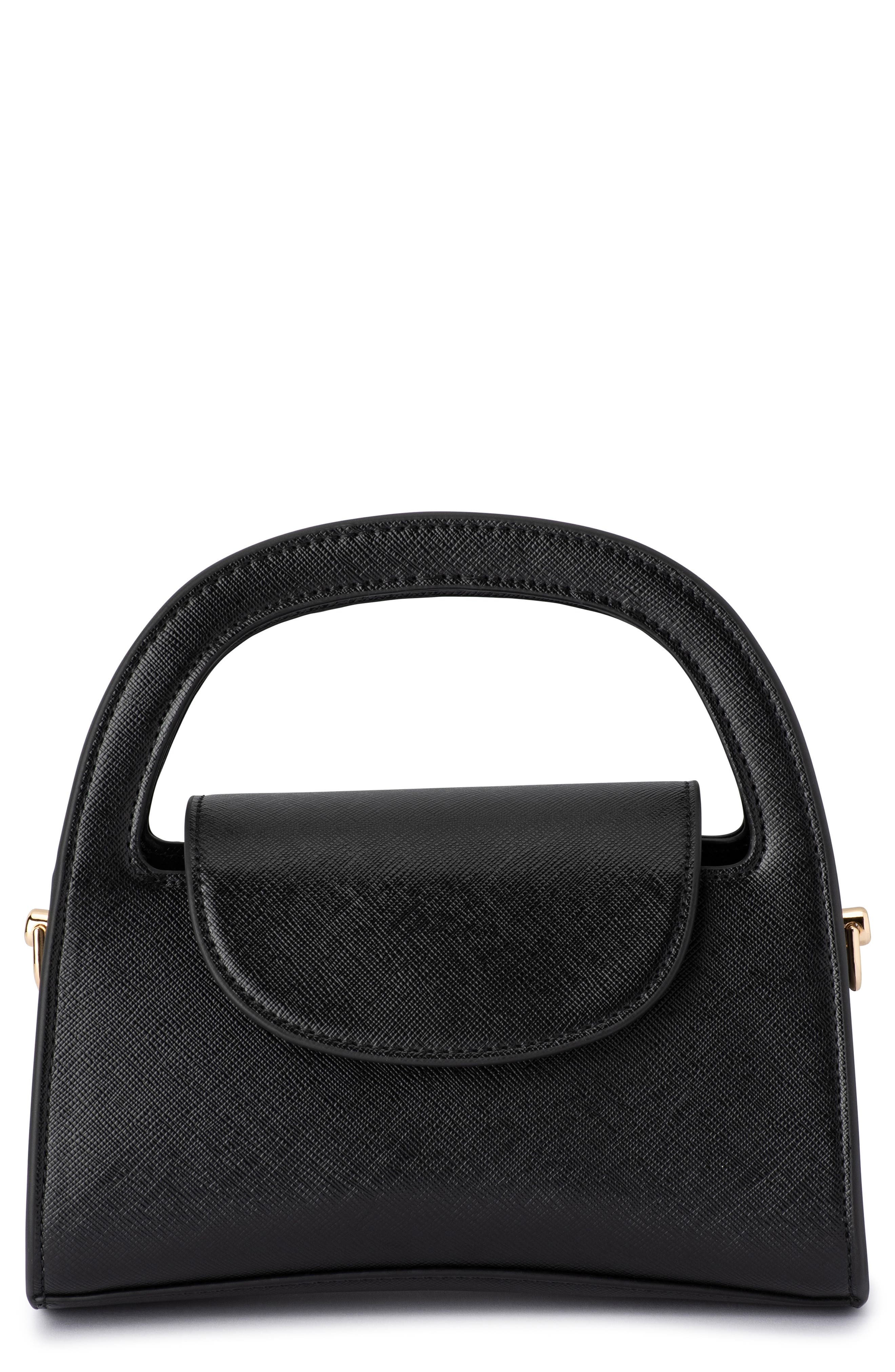 Olga Berg Ivy Curved Top Handle Bag, Main, color, 