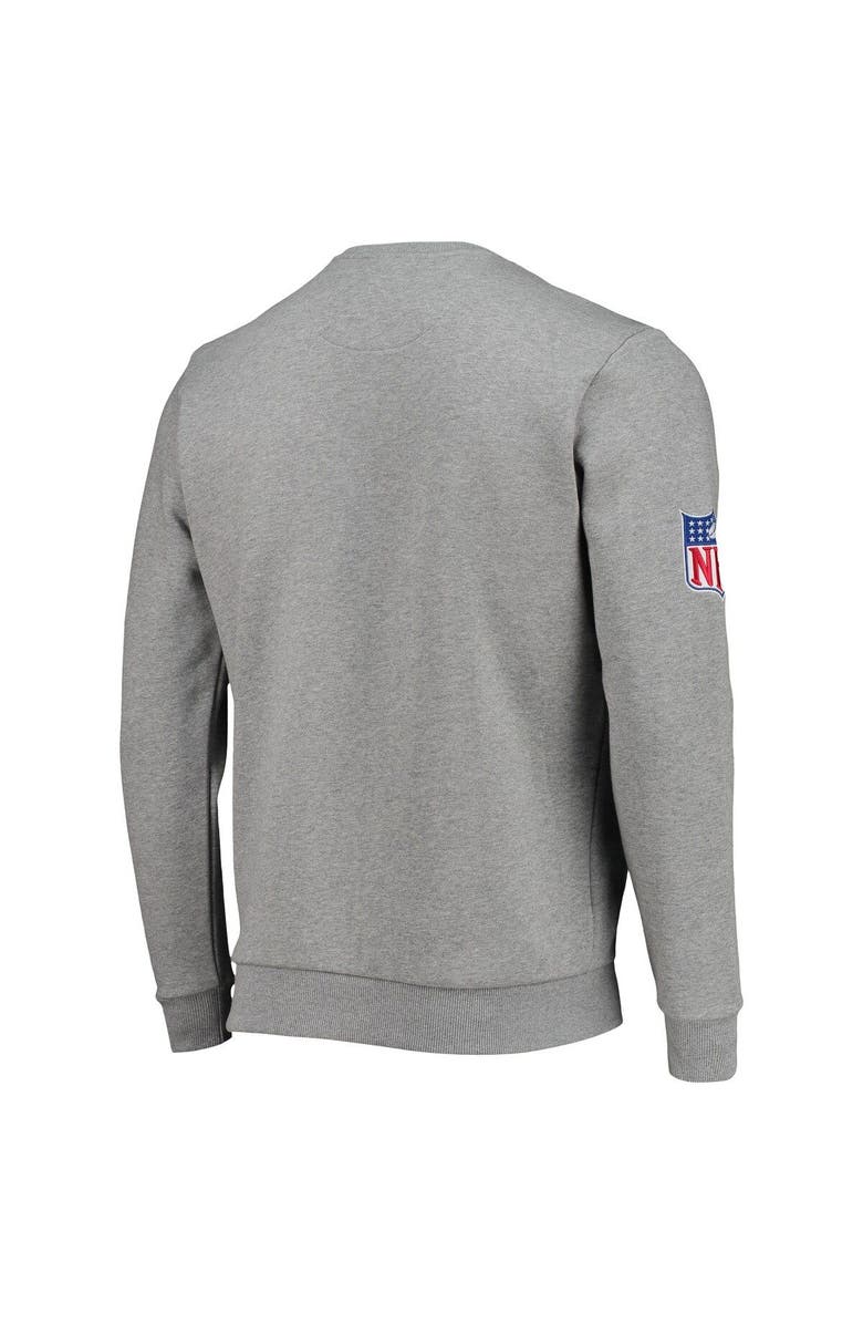 STARTER Men's Starter Gray New Orleans Saints Locker Room Throwback End Zone Pullover Sweatshirt, Alternate, color, Gray