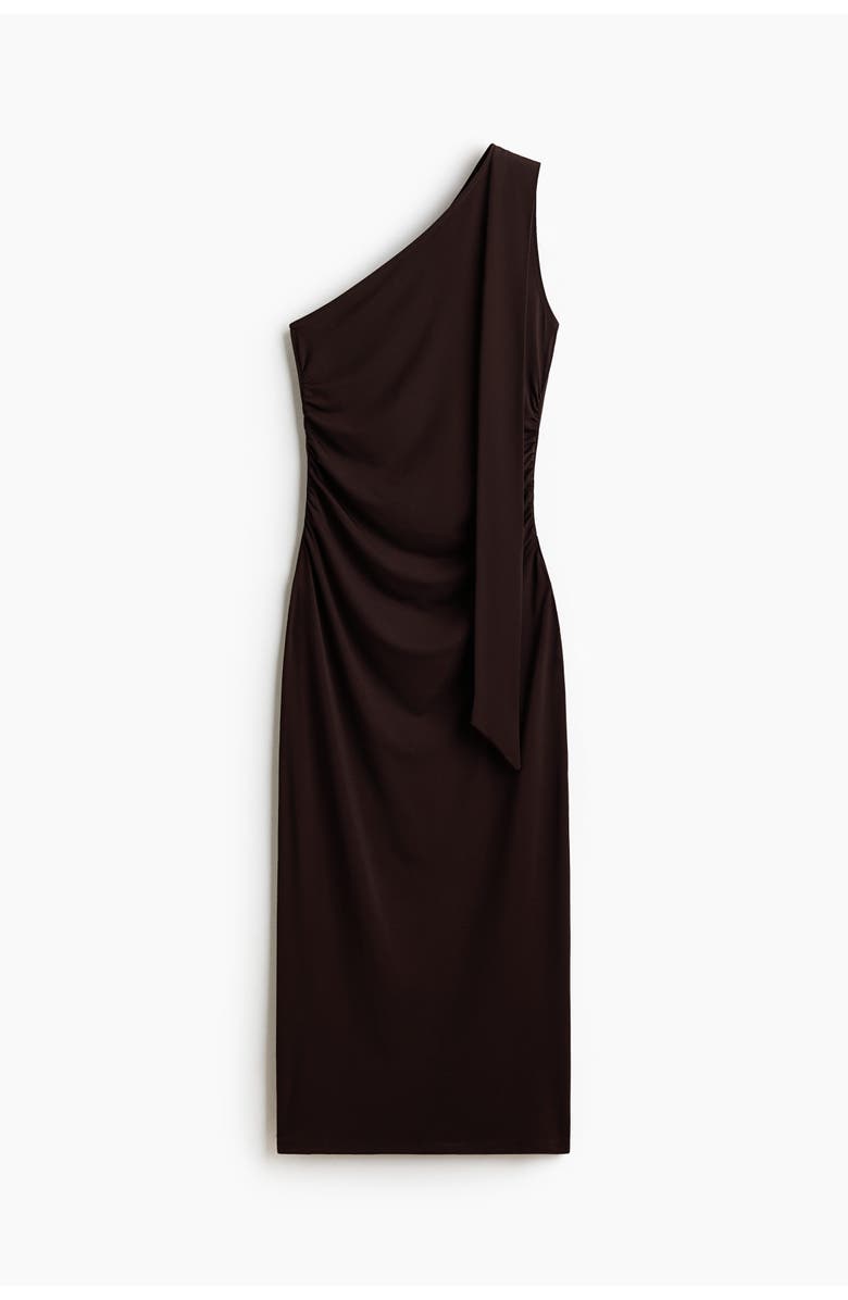 H&M Draped One-shoulder Dress, Main, color, 