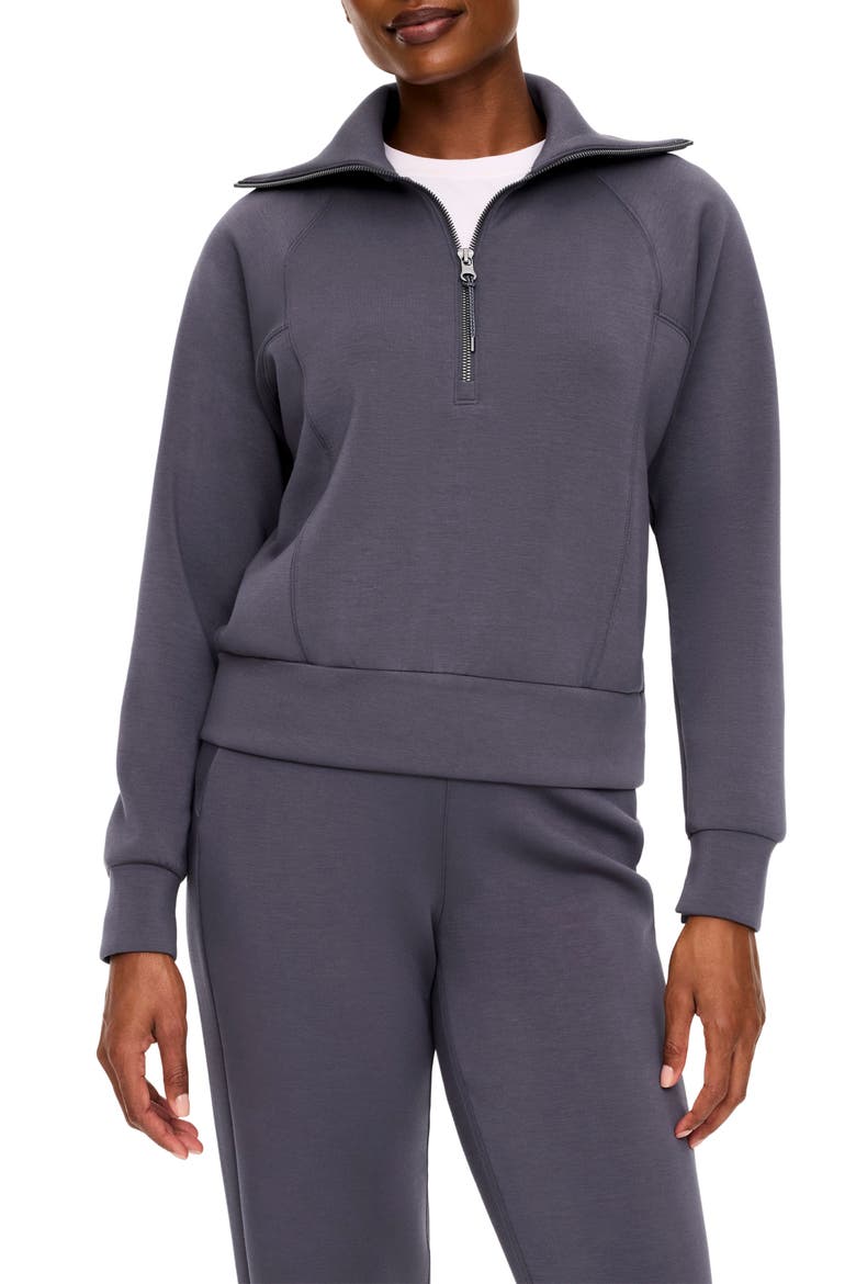 AirEssentials Half Zip Sweatshirt, Main, color, DARK SLATE