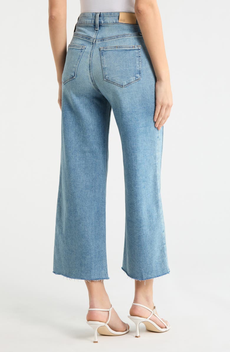 PAIGE Anessa Twisted Seam Raw Hem High Waist Wide Leg Jeans, Alternate, color, Explorer