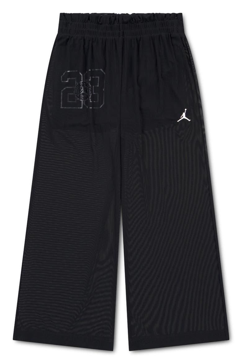 Kids' Secret Diary Sheer Pants, Main, color, BLACK