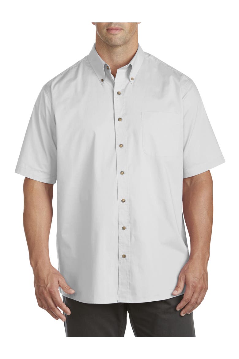 Easy-Care Solid Sport Shirt, Main, color, WHITE