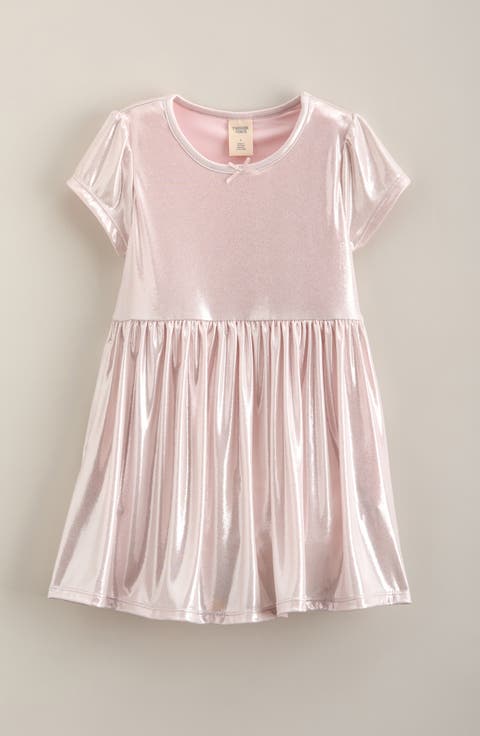Kids' Metallic Knit Dress