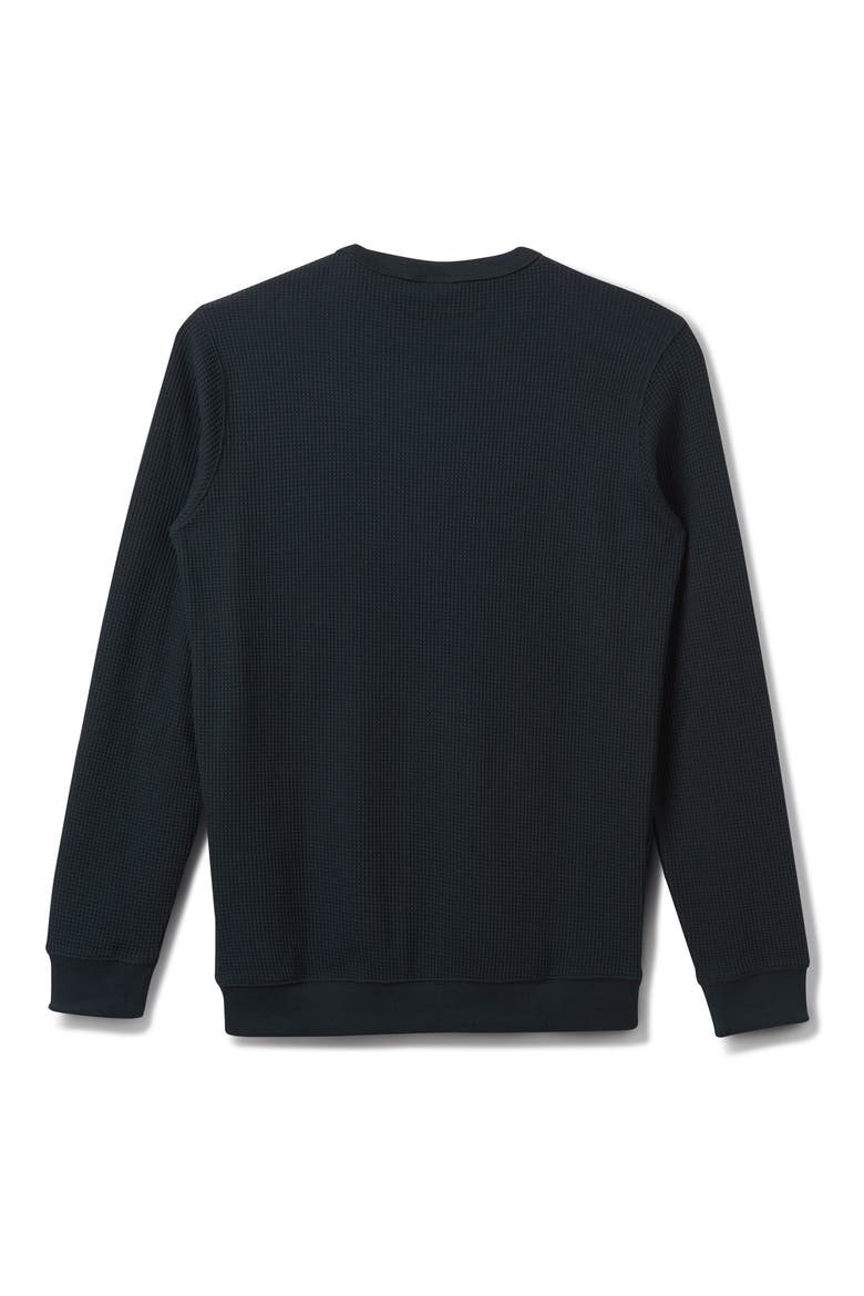 Flanders Cotton Blend Thermal T-Shirt, Alternate, color, BLACK