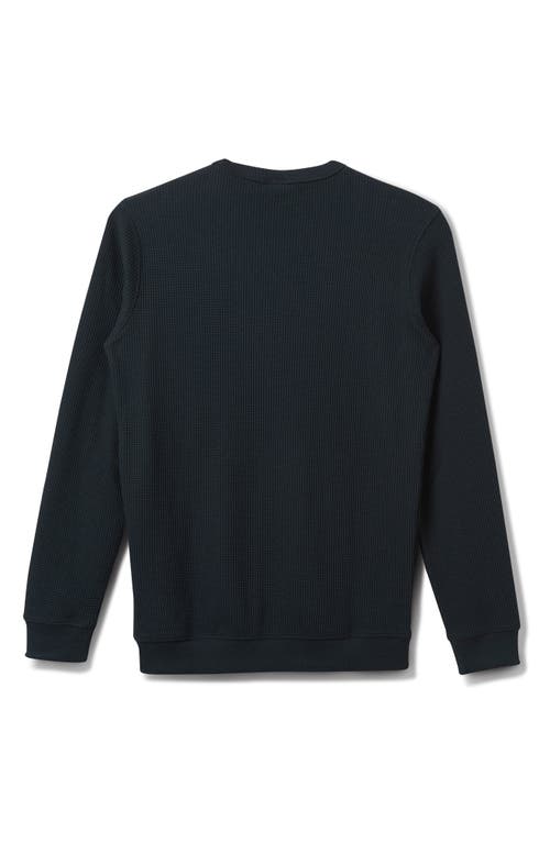 Quiksilver Flanders Cotton Blend Thermal T-shirt In Black