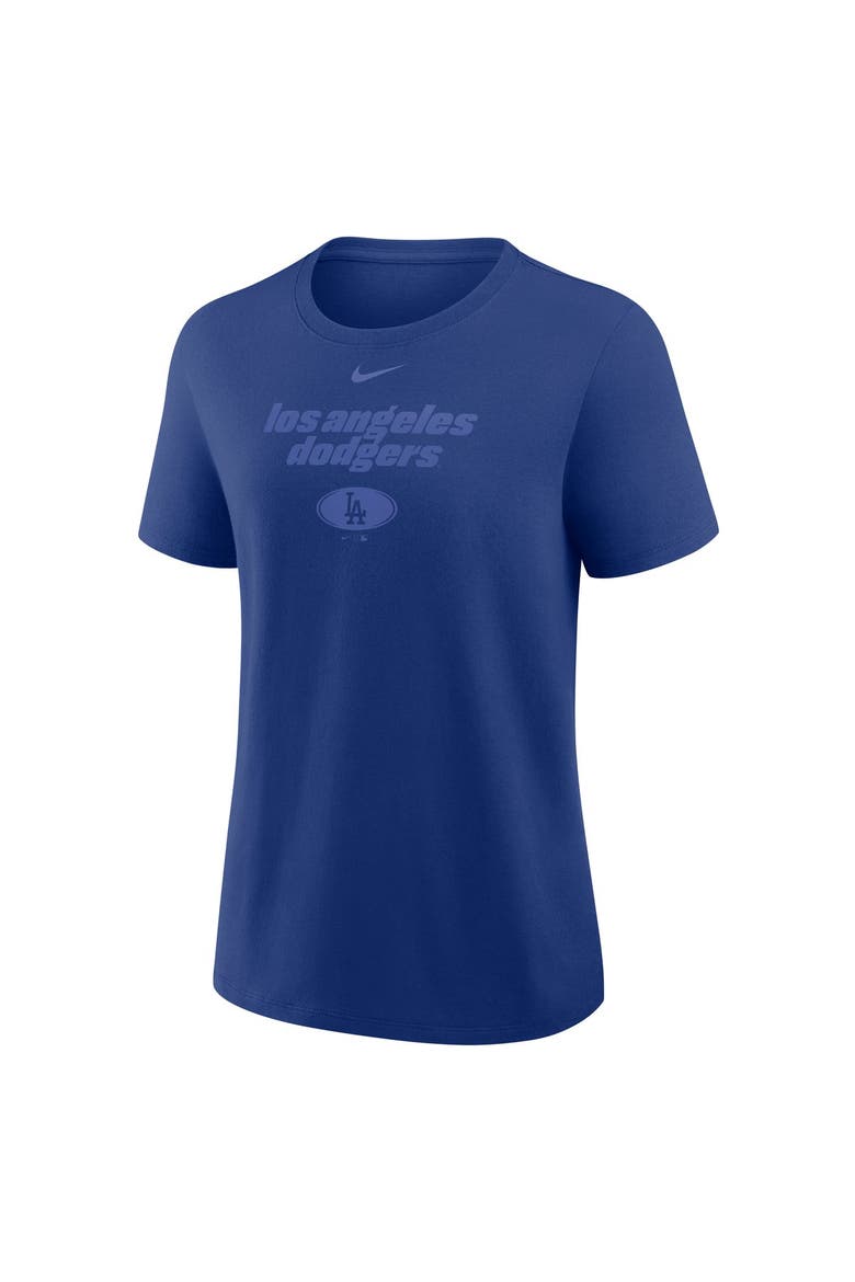 Women's Nike  Royal Los Angeles Dodgers Globe Logo T-Shirt, Alternate, color, Royal