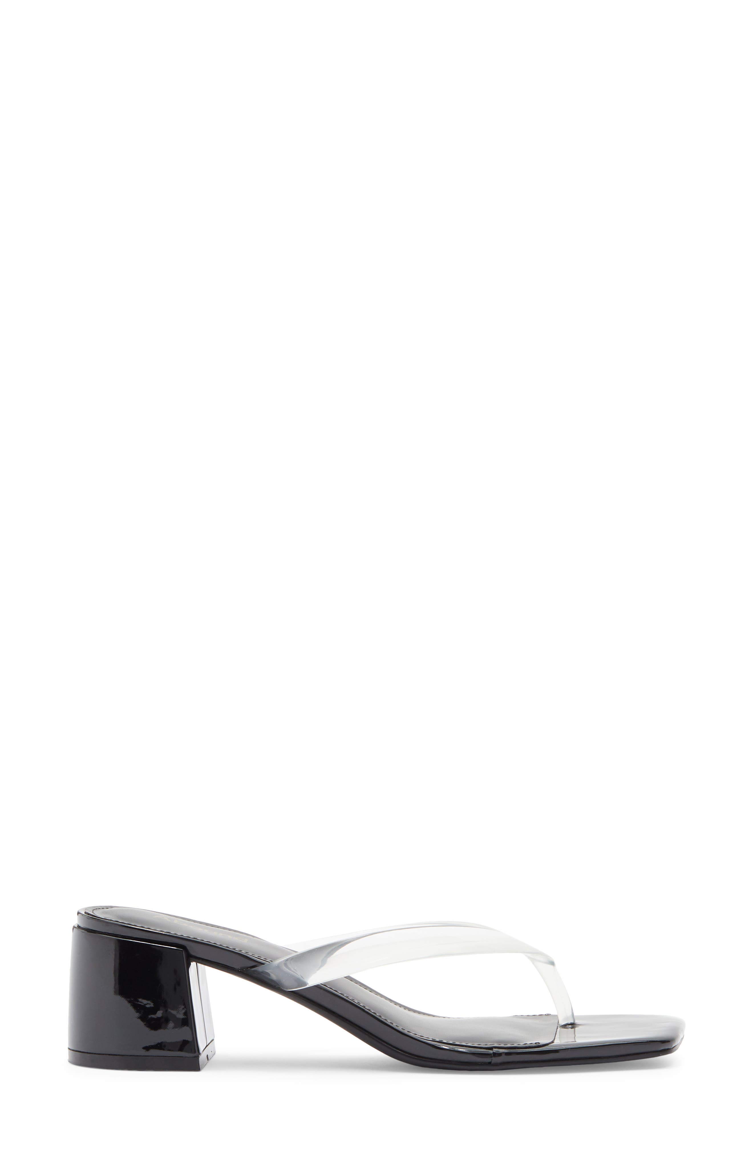 Abound Blayne Block Heel Sandal, Alternate, color, Clear/ Black