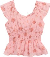 Walking on Sunshine Floral Print Woven Top
